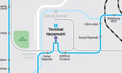 Snippet of Trans Cirebon Map